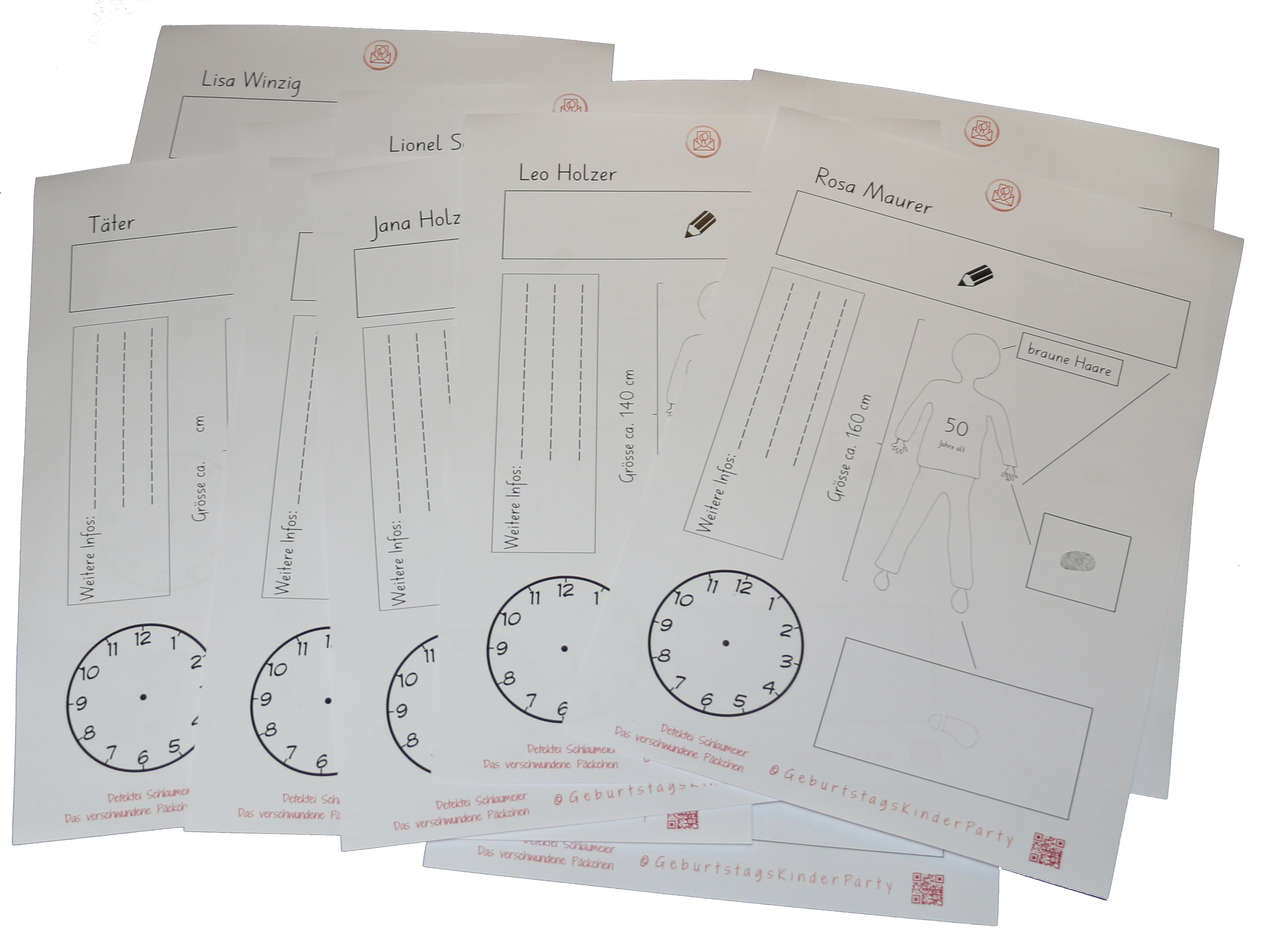 Infos Verdächtige, Detektei SCHLAUmeier - Das gestohlene Päckchen