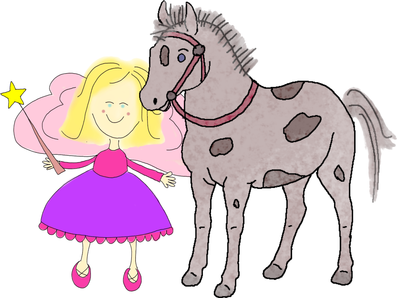 Fee Fanny mit ihrem Pferd