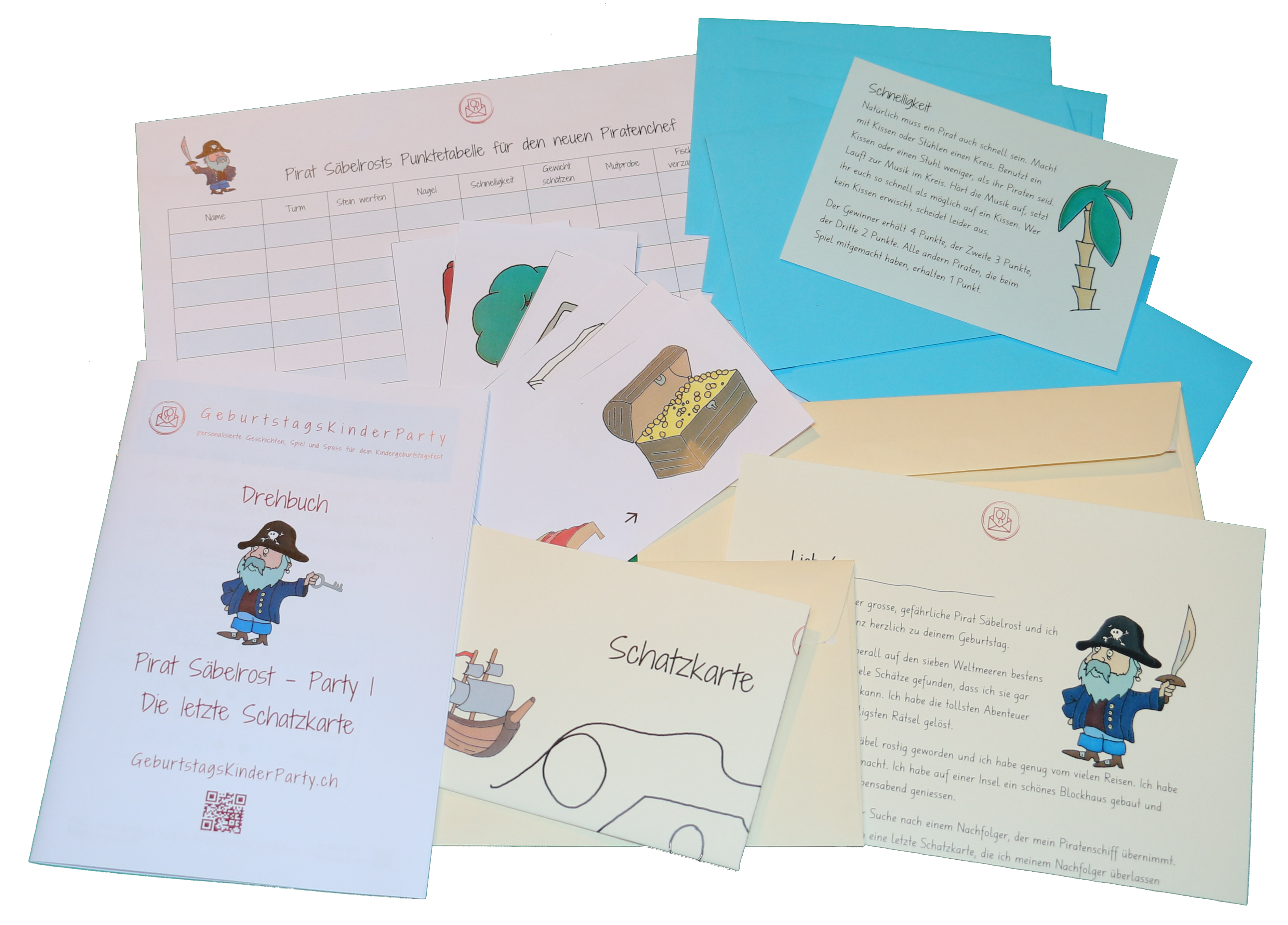 Material, Pirat Säbelrost - Party 1 - Die letzte Schatzkarte
