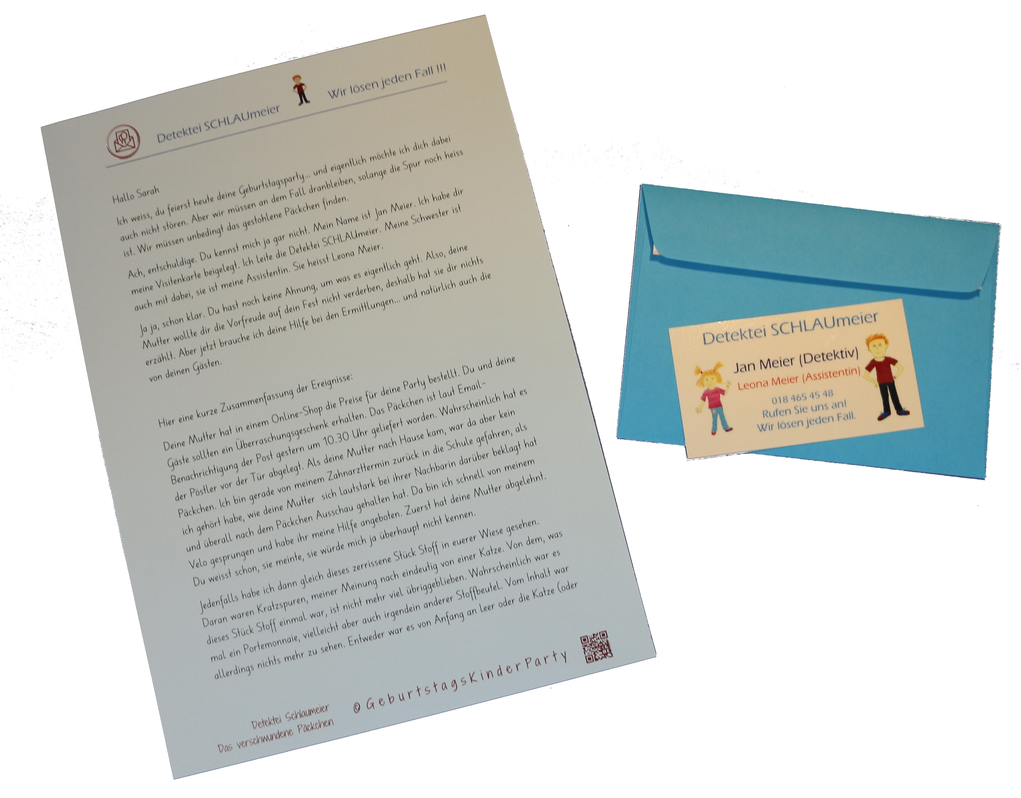 Beispiel für einen Brief an das Geburtstagskind