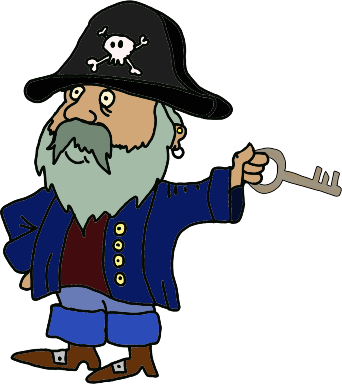 Pirat Säbelrost mir Schlüssel