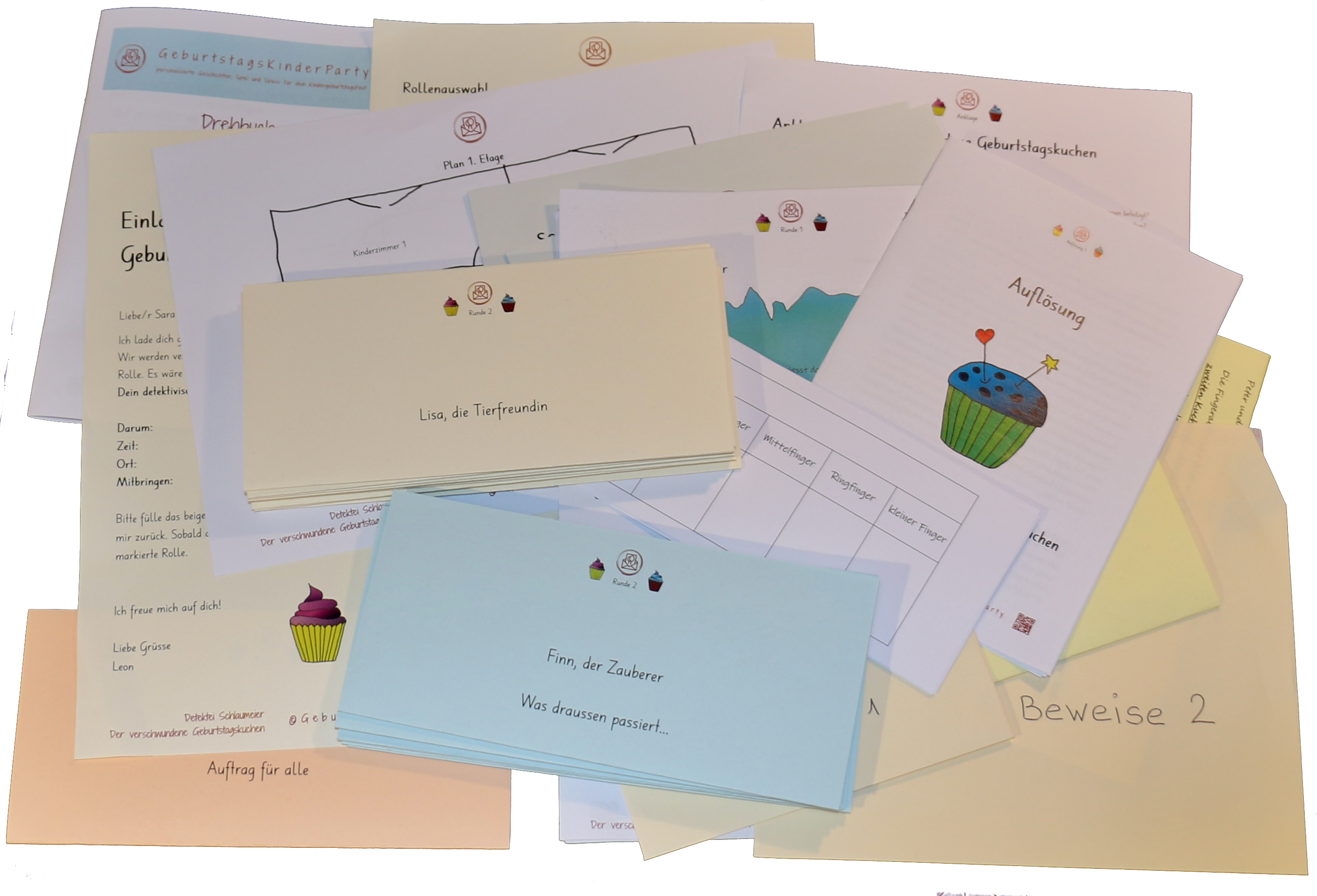 Material, Detektei SCHLAUmeier - Der verschwundene Kuchen